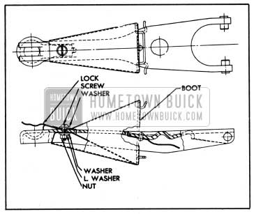 1950 Buick Clutch Release Yoke and Boot