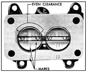 1950 Buick Correct Position of Throttle Valves