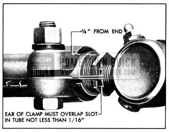 1950 Buick Correct Position of Tie Rod Clamp