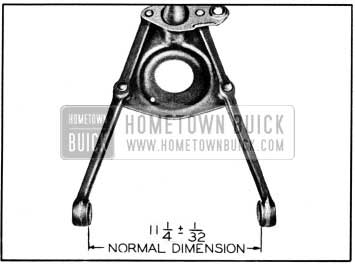 1950 Buick Correct Spacing of Control Arm Inner Ends