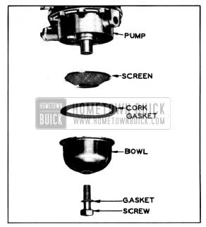 1950 Buick Fuel Pump Gasoline Filter-Disassembled