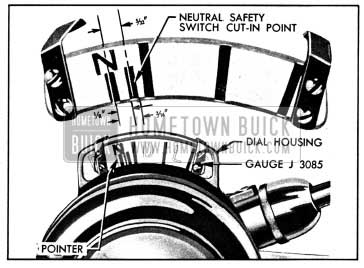 1950 Buick Gauge J 3085 Set for Timing the Neutral Safety Switch