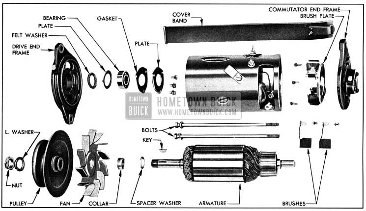 1950 Buick Generator Disassembled