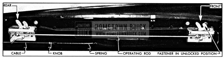 1950 Buick Hood Hinges and Fastener Mechanism-Second Type