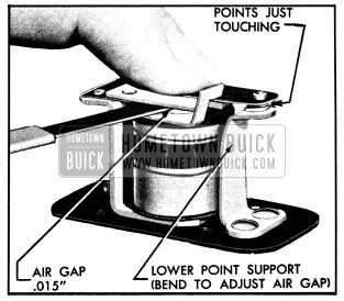 1950 Buick Horn Contact Point Adjustments