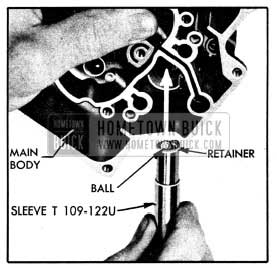 1950 Buick Installation of Intake Check Ball and Retainer