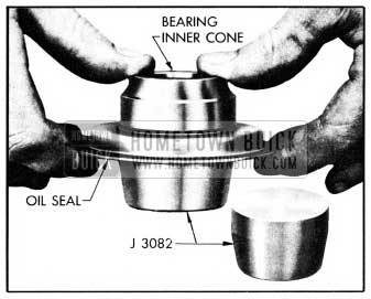 1950 Buick Installing Bearing Cone in Oil Seal with Pocking Expander J 3082