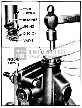 1950 Buick Installing Front Shock Absorber Valve Retainer