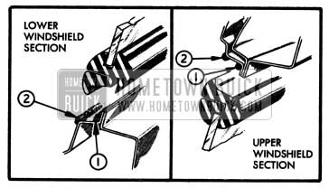 1950 Buick Location of Windshield Sealing Compounds