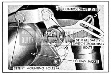 1950 Buick Neutral Safety Switch Mounting