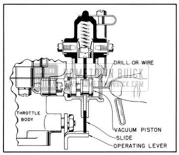 1950 Buick Pushing Vacuum Piston to Inner Position