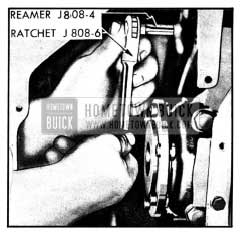 1950 Buick Reaming Dowel Pin Holes