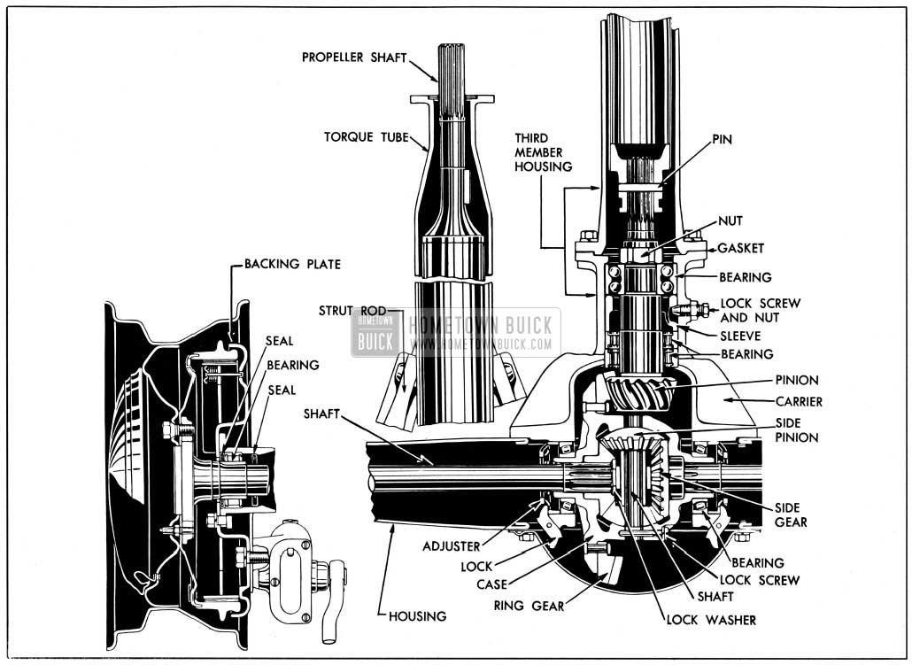 1950 Buick Rear Axle Assembly