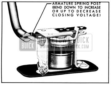 1950 Buick Relay Closing Voltage Adjustment