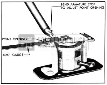 1950 Buick Relay Contact Point Adjustment