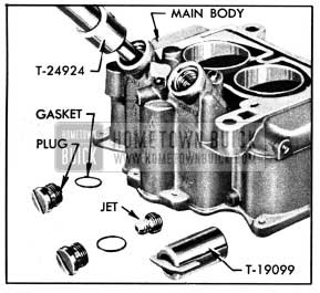 1950 Buick Removing Plug and Main Metering Jet