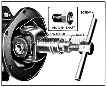 1950 Buick Removing Universal Joint with Puller J 682-A