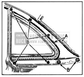 1950 Buick Sealing of Ventilator Header Molding