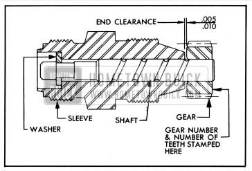 1950 Buick Speedometer Driven Gear Assembly