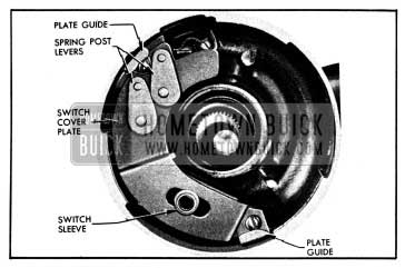 1950 Buick Spring Post Levers, Plate Guides, Sleeve, Switch Cover Plate