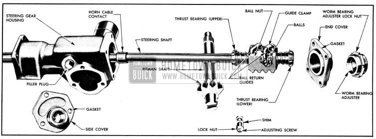 1950 Buick Steering Gear Disassembled