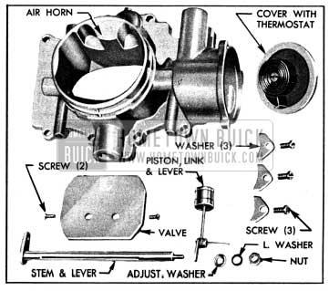 1950 Buick Stromberg Choke Control Parts