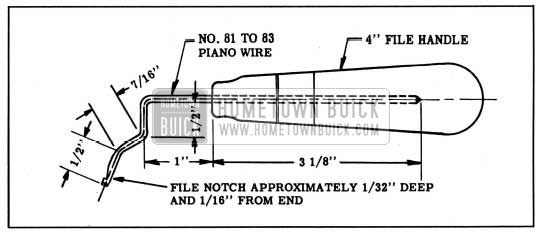 1950 Buick Tool for Removing Hydraulic Valve Lifter