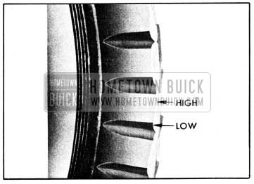 1950 Buick Tread Block Heel and Toe Wear