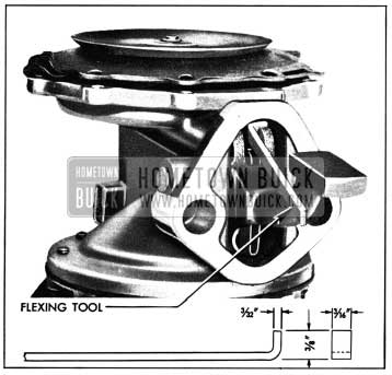 1950 Buick Vacuum Diaphragm Flexing Tool in Place