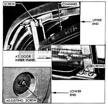 1950 Buick Window Division Channel Attachments