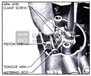 1951 Buick Adjusting Metering Rods