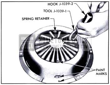 1951 Buick Attaching Spring Retainer to Cover