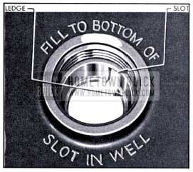 1951 Buick Battery Filler Well