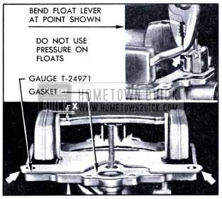 1951 Buick Checking and Adjusting Float Height