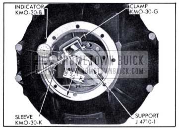 1951 Buick Checking Runout of Rear Face of Bell Housing