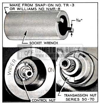 1951 Buick Control and Transmission Nut Socket Wrench