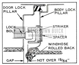 1951 Buick Door Lock Striker Spacer Installation