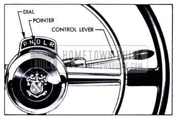 1951 Buick Dynaflow Dial, Pointer, and Lever