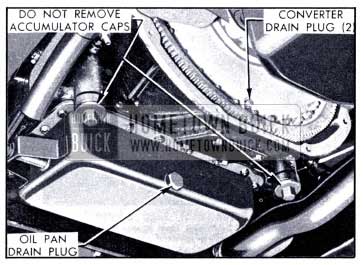 1951 Buick Dynaflow Transmission Drain Plugs