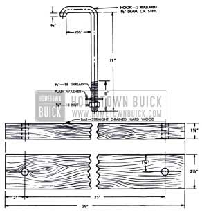 1951 Buick Engine Support Bar and Hooks