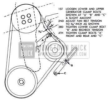 1951 Buick Fan Belt Adjustment