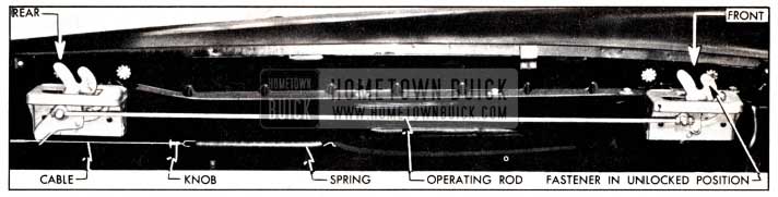 1951 Buick Hood Hinges and Fastener Mechanism