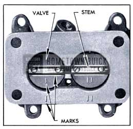 1951 Buick Identification Marks on Throttle Valves