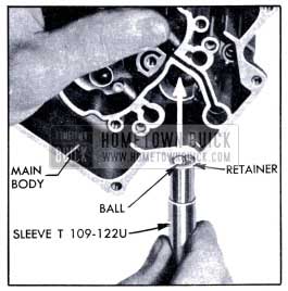 1951 Buick Installation of Intake Check Ball and Retainer