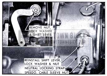 1951 Buick Installation of Neutral Locking Strap