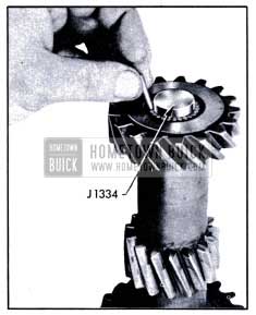 1951 Buick Installing Counter Gear Bearings with loader J 1334