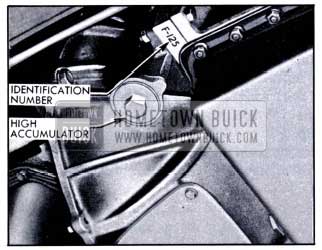 1951 Buick Location of Dynaflow Transmission Identification Number