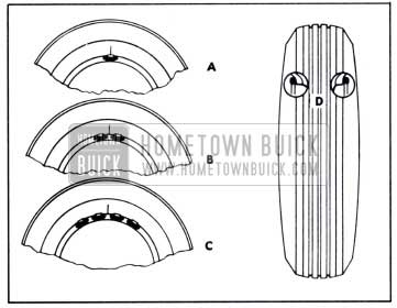 1951 Buick Location of Static Balancing Weights