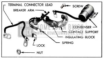 1951 Buick Position of Control Points and Other Parts for Assembly