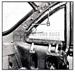 1951 Buick Rear Quarter Ventilator Inside Area